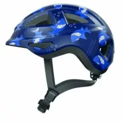 Abus Anuky ACE Blue Sharky Børen Cykelhjelm Str. 46-52 Cm