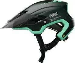 Abus MonTrailer MIPS - Black Green - Str. M
