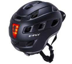 E-Fly Traffic By Kali Cykelhjelm - Mat Sort