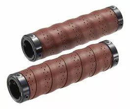 Håndtag Visegrip Med Brun Styrbånd Og Alu Ender - Bike Attitude 1 Håndtag Visegrip Med Brun Styrbånd Og Alu Ender - Bike Attitude