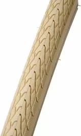 Cremefarvet Dæk 700x38 Med 4,5mm Gummi Indlæg